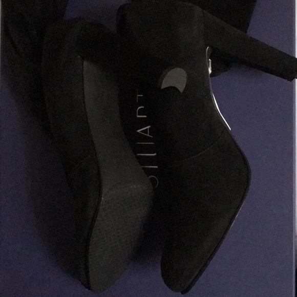 SOLD 🛍 NWT STUART WEITZMAN Black Suede Boots - Picture 7 of 8